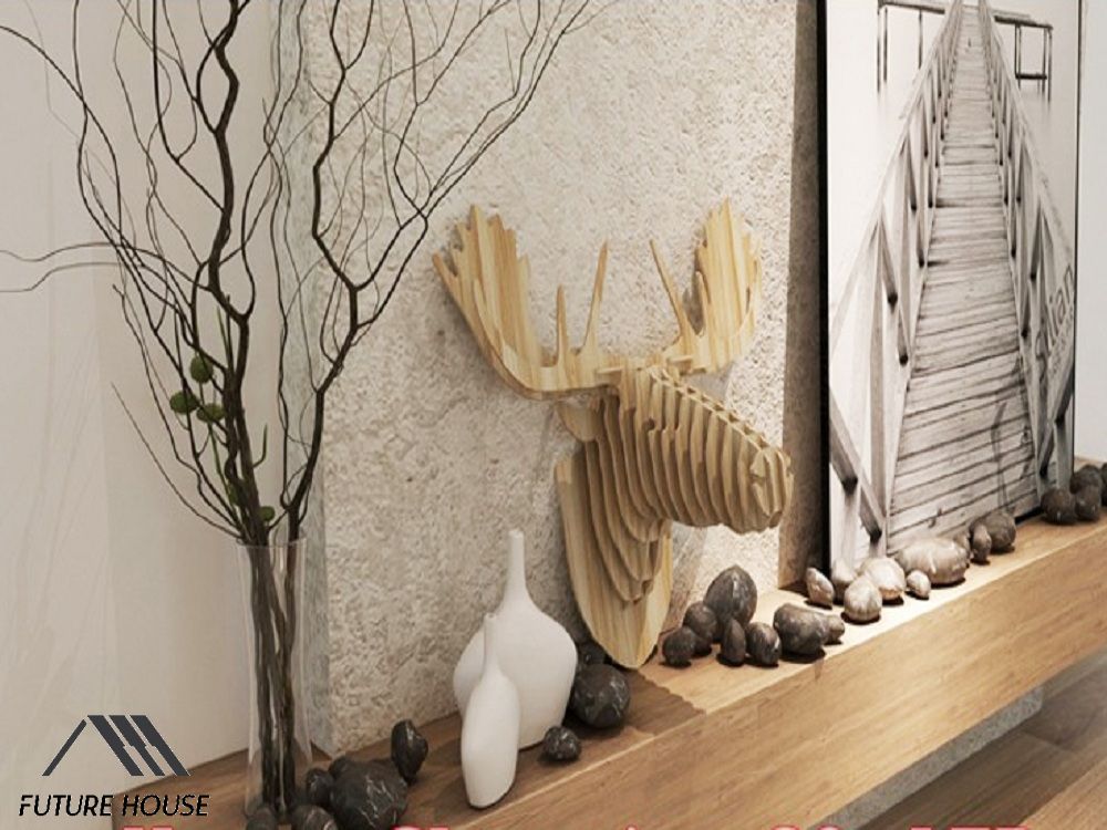 Đầu Hươu Treo Tường Gỗ MDF