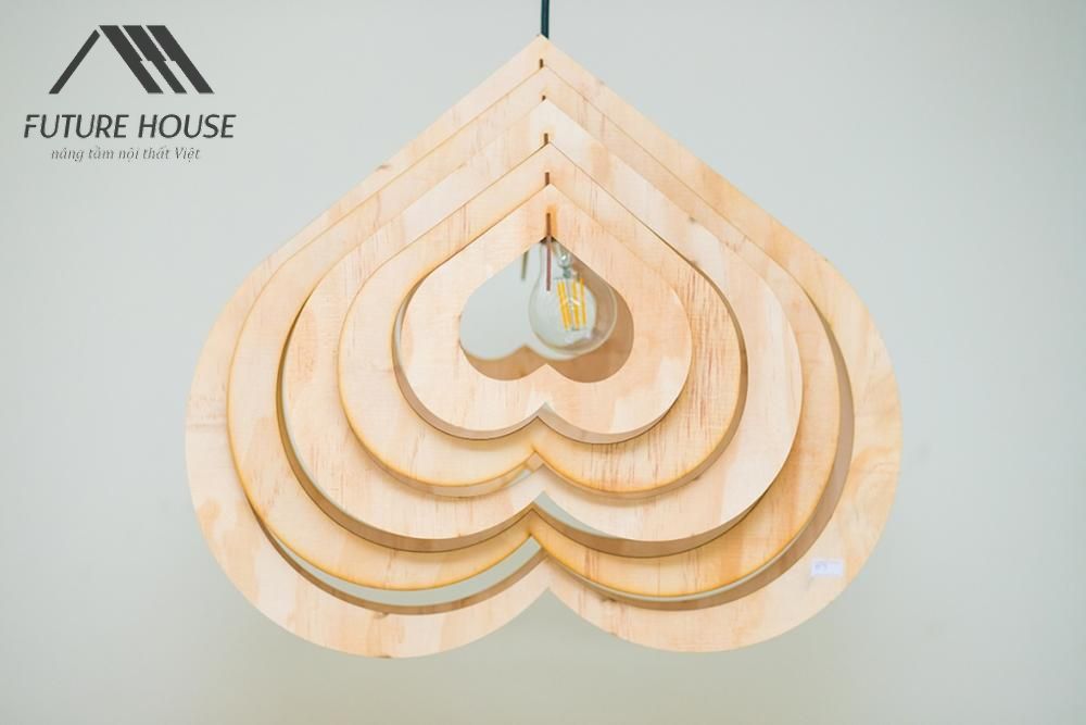Đèn gỗ thả trần F-Louvre 11