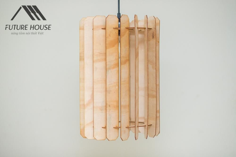 Đèn gỗ trang trí thả trần F-Louvre 12