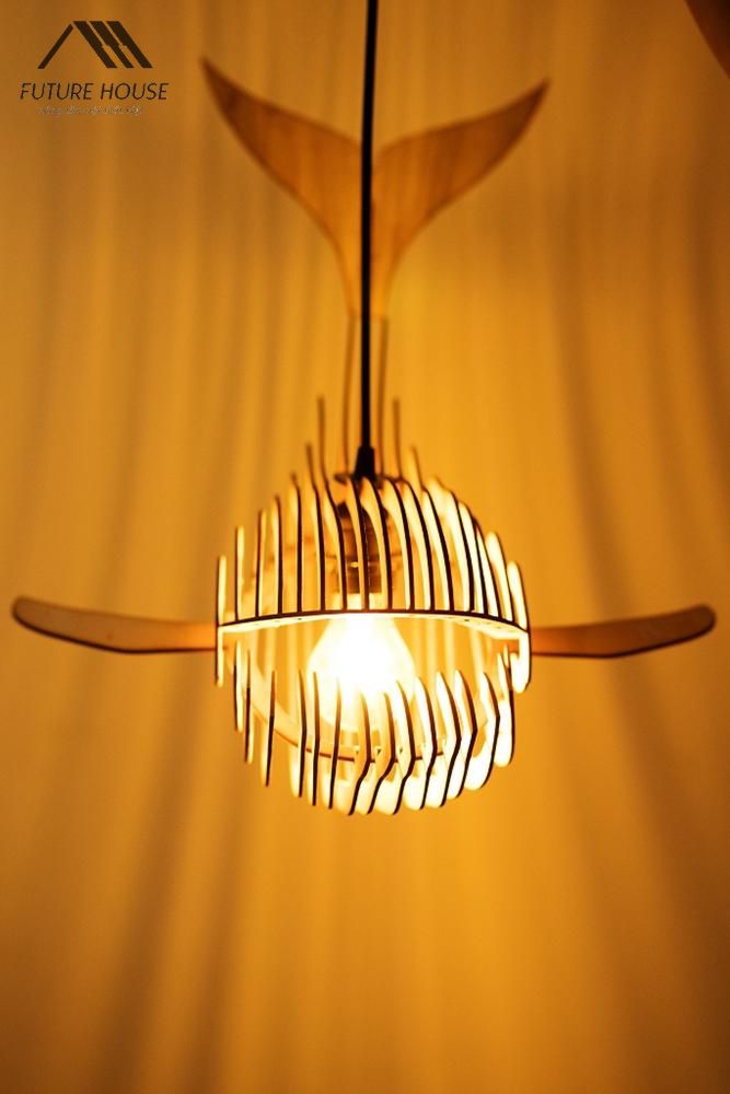 Đèn gỗ thả trần F-Louvre 28