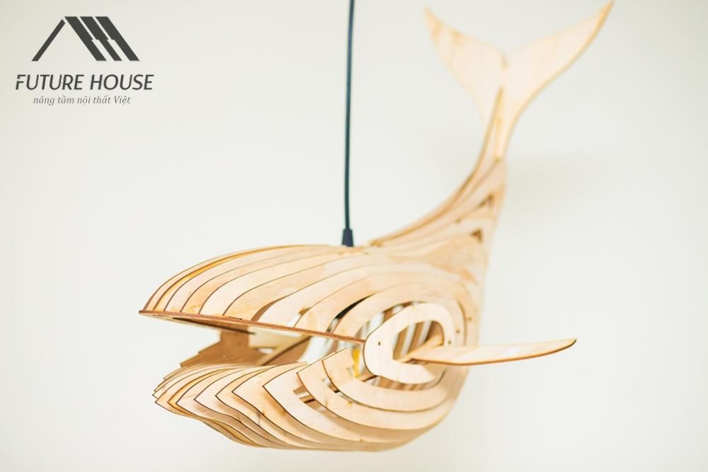 Đèn gỗ thả trần F-Louvre 28