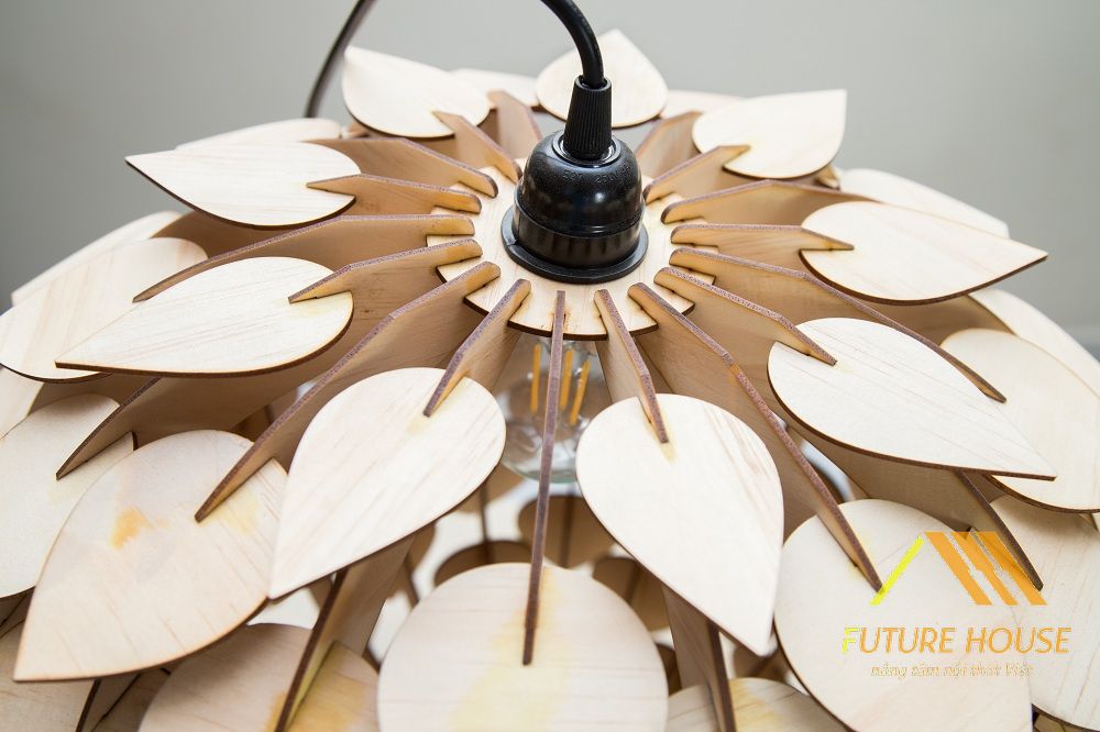 Đèn gỗ thả trần F-Louvre 29