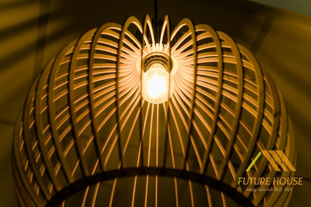 Đèn gỗ thả trần F-Louvre 66