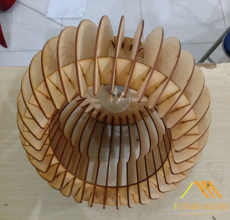 Đèn gỗ thả trần F-Louvre 56