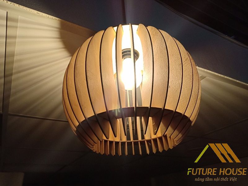 Đèn gỗ thả trần F-Louvre 56
