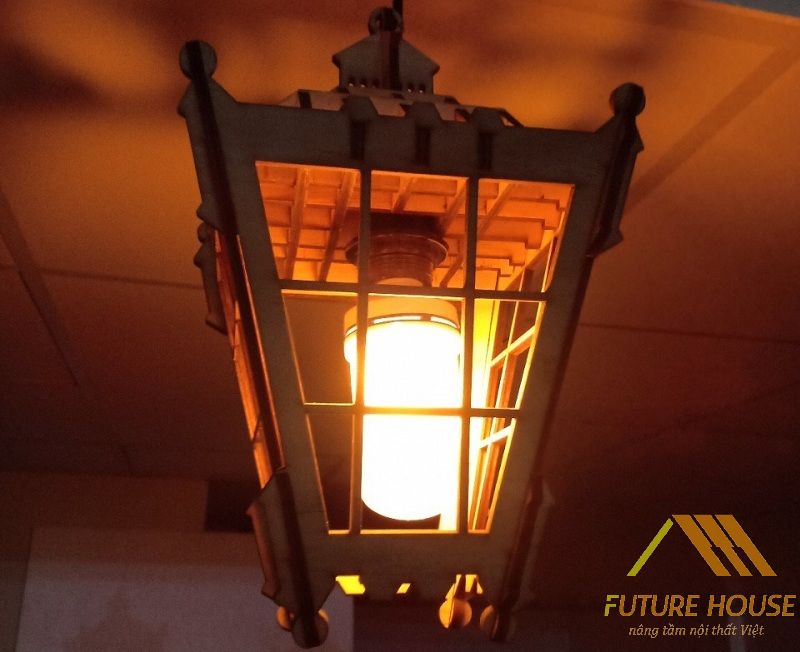 Đèn gỗ thả trần F-Louvre 57