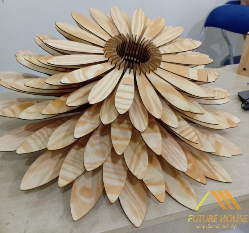 Đèn gỗ thả trần F-Louvre 59