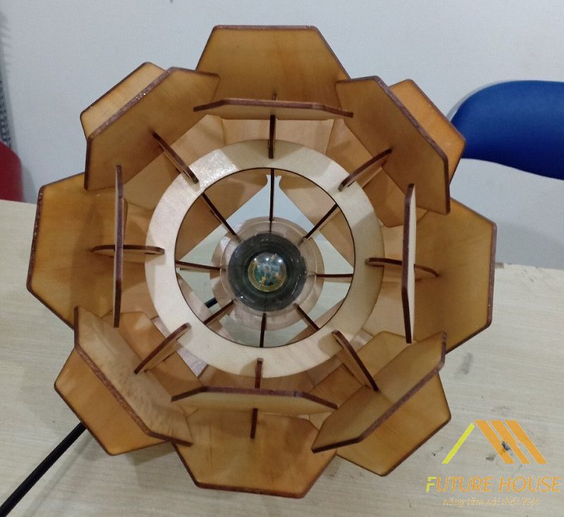 Đèn gỗ thả trần F-Louvre 63