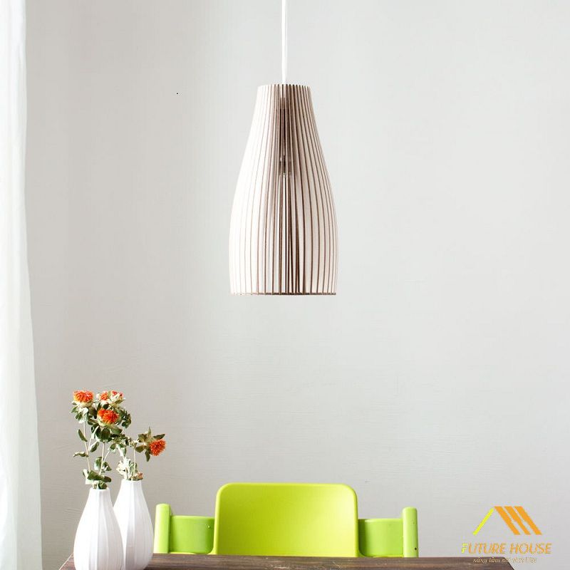 Đèn Gỗ Thả Trần Đẹp F-Louvre 18