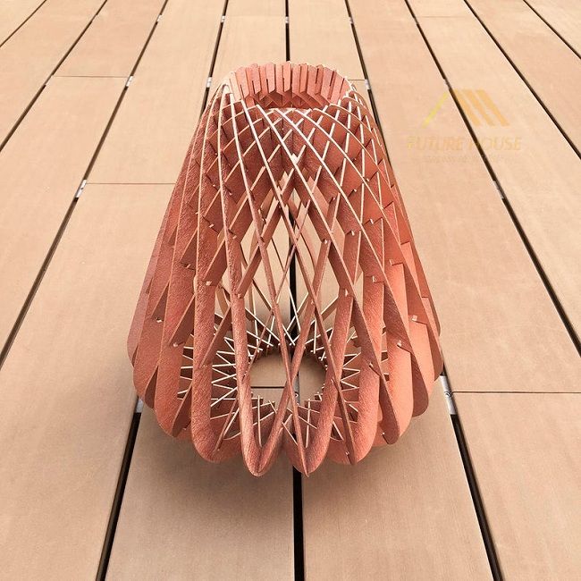 Đèn gỗ trang trí thả trần F-Louvre 10