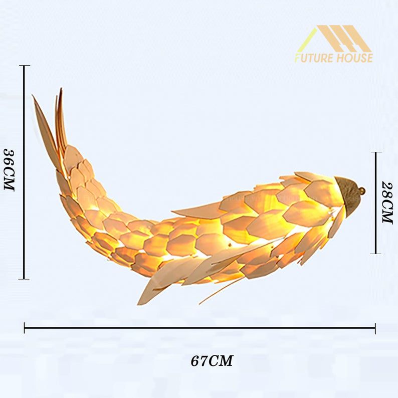 đèn trang trí treo tường bằng gỗ