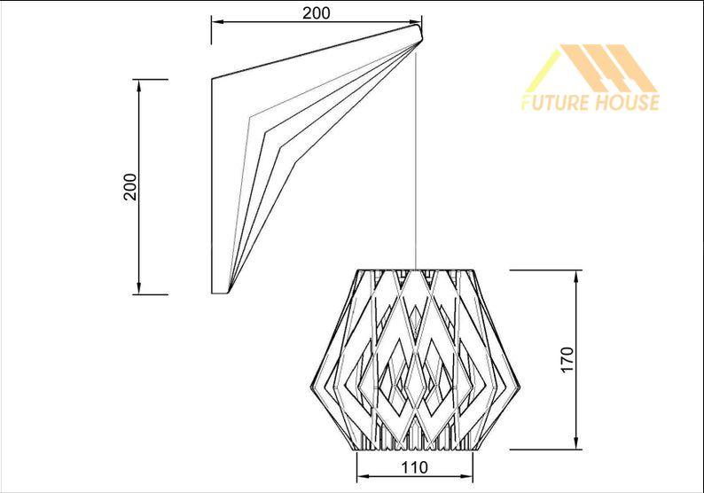 Đèn gỗ trang trí treo tường cổ điển F-Annecy 06