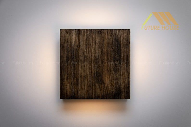 Đèn gỗ trang trí treo tường gỗ sồi F-Annecy 08