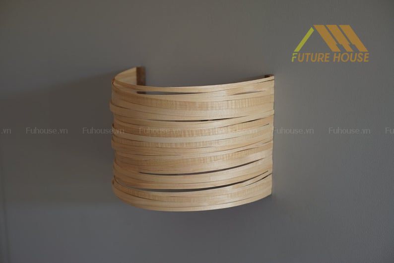Đèn gỗ trang trí treo tường phong cách tối giản F-Annecy 07