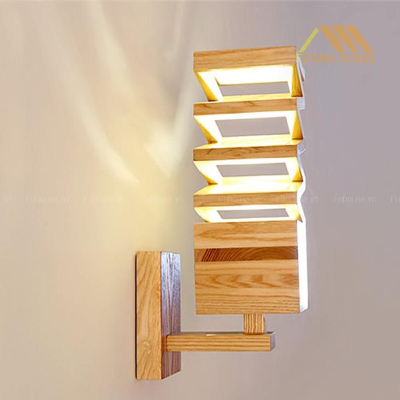 Đèn Gỗ Trang Trí Treo Tường Cao Cấp F-Annecy 09