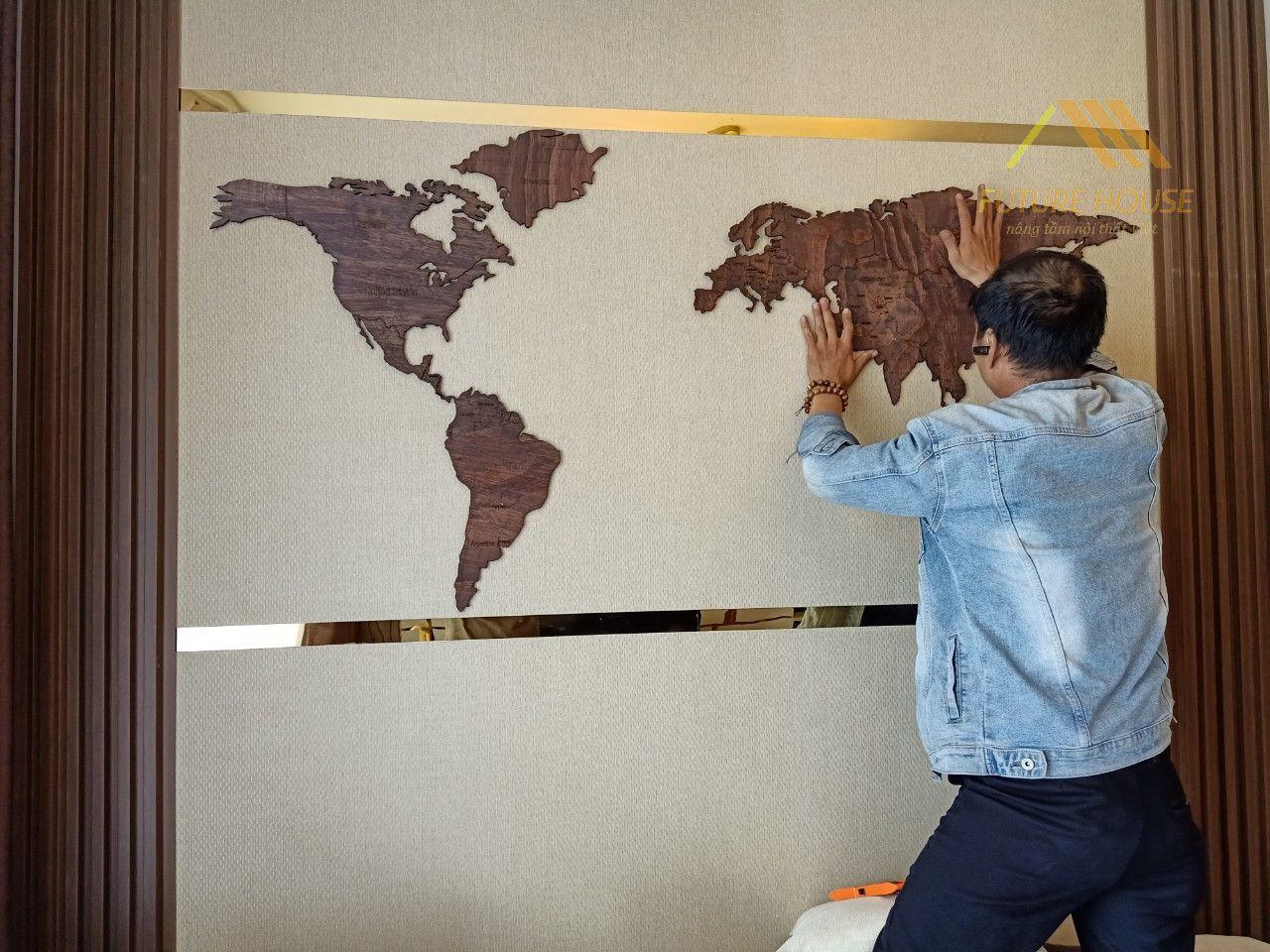 bản đồ gỗ World S