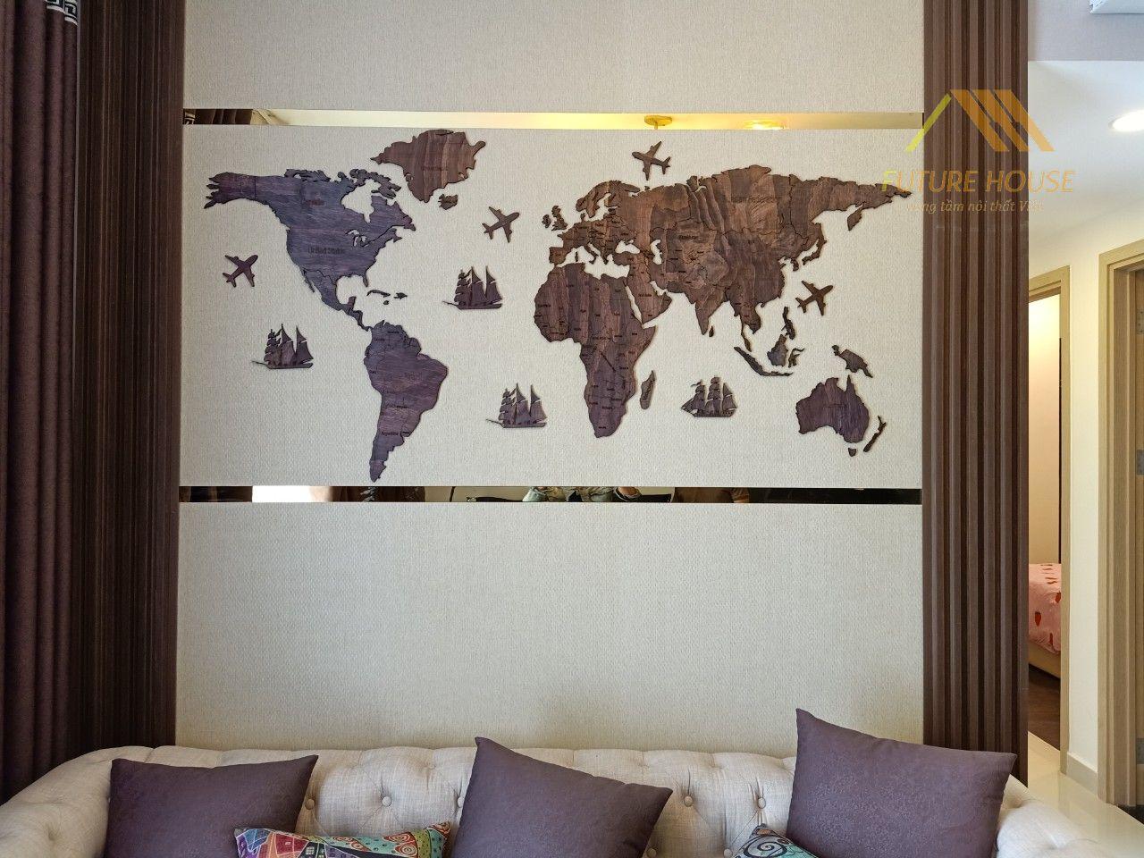 bản đồ gỗ World S