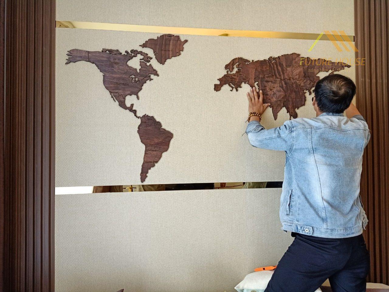 bản đồ gỗ World S