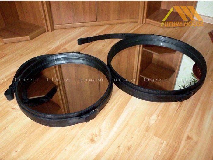 Trang Trí Tường Black Circle Mirror