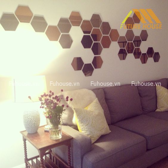 gương trang trí Golden Beehive Mirror