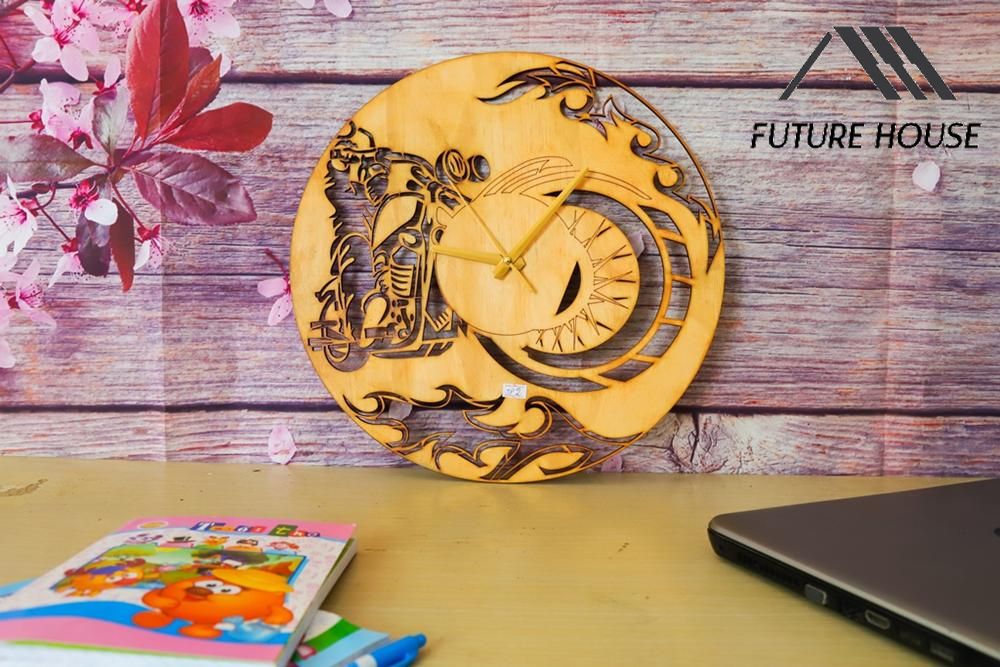 Đồng hồ gỗ treo tường F-Gorge 02