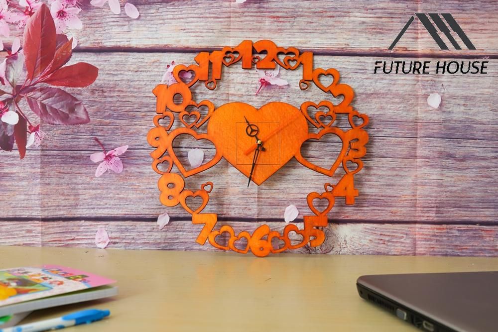 Đồng hồ gỗ treo tường F-Gorge 13