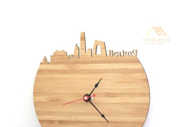 Đồng hồ gỗ treo tường nghệ thuật F-Gorge 26