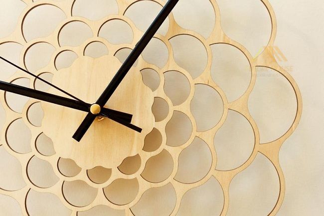 Đồng hồ gỗ treo tường nghệ thuật F-Gorge 27