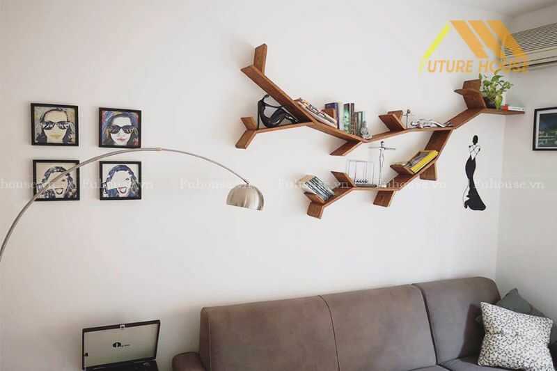 Kệ gỗ gắn tường giúp vách tường nhà bạn thêm đa năng