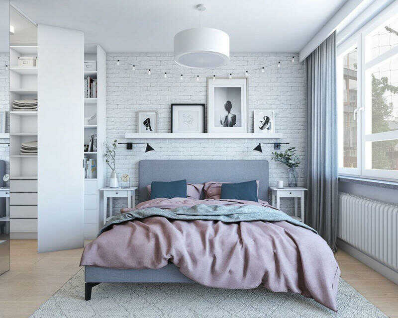 Đầu giường phong cách Scandinavian tối giản, sang trọng