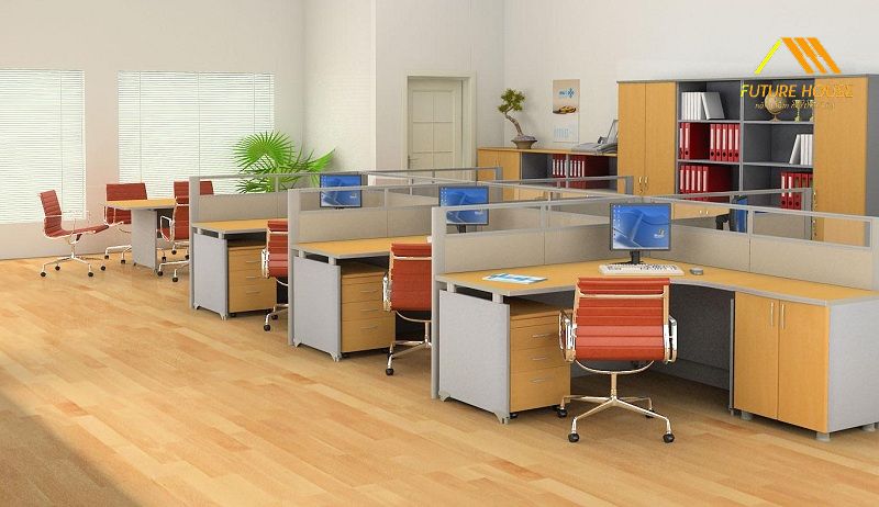 Không được đặt bàn làm việc dưới dầm hoặc xà nhà