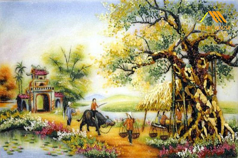 Tranh Phong Cách Đẹp Cho Huyền Quan Nhà Ở Đẹp Mẫu 5