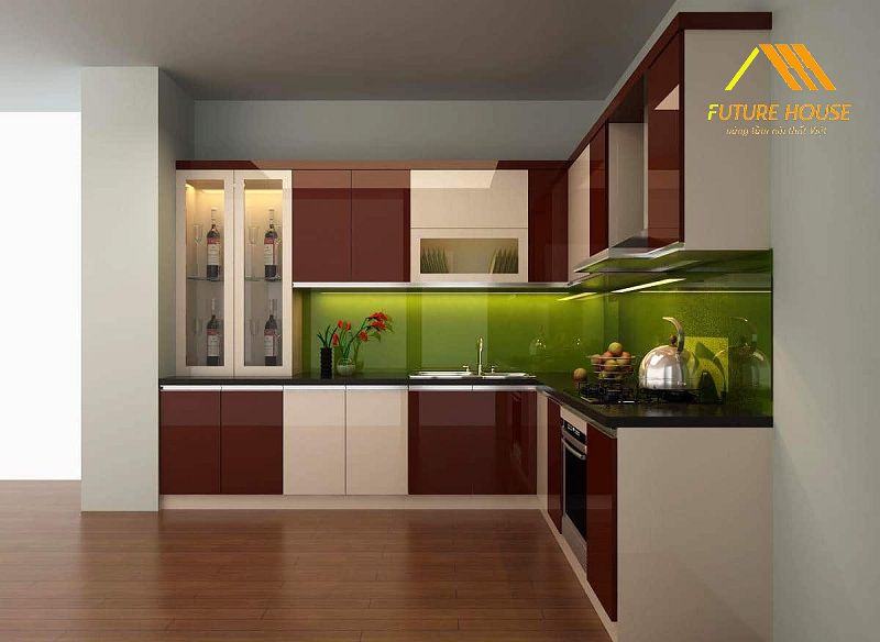 Tránh sử dụng tủ bát có màu xanh lam và màu đen