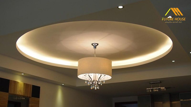 Đèn trần có tấm chiếu phản quang