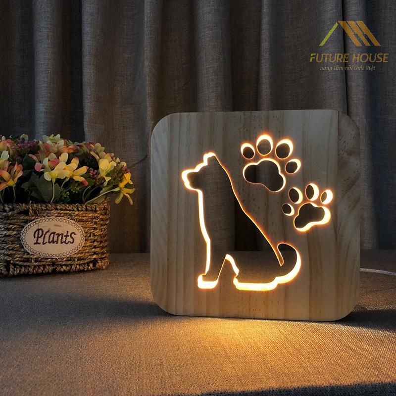 Các điểm nhấn nổi bật của đèn gỗ để bàn trang trí nhà giáng sinh