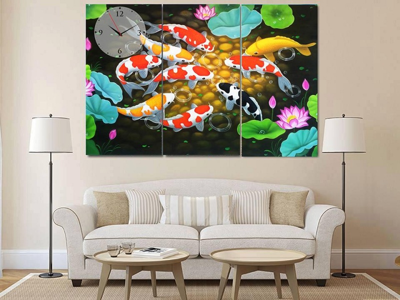 tranh đồng hồ treo tường nghệ thuật