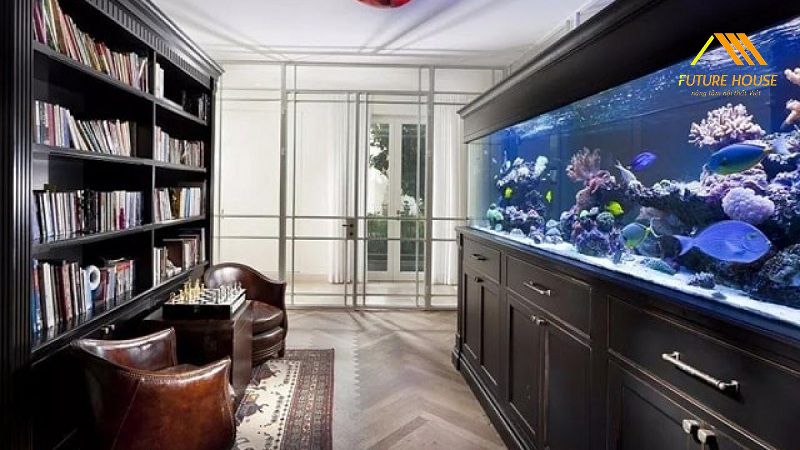 Đặt bể cá trong phòng làm việc